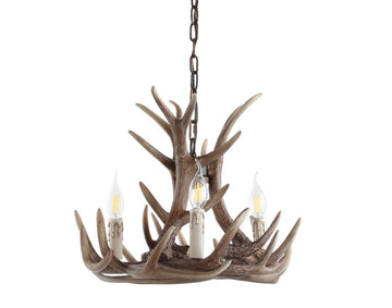 Rudolph Adjustable Resin Antler LED Chandelier - JONATHAN Y